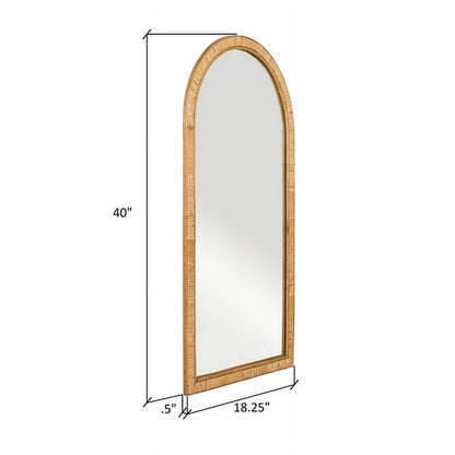Bamboo Wall Mirror for living room | Cane Wall Mirror | Rattan Mirror -Sadika