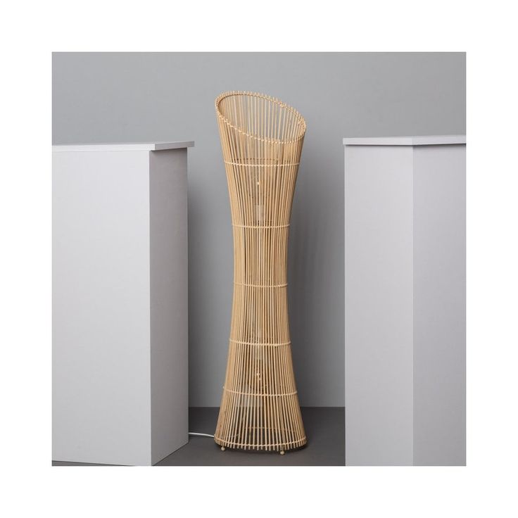Rattan Floor Lamp | Bamboo Floor Lamp | Cane Floor Lamp - Ujjala