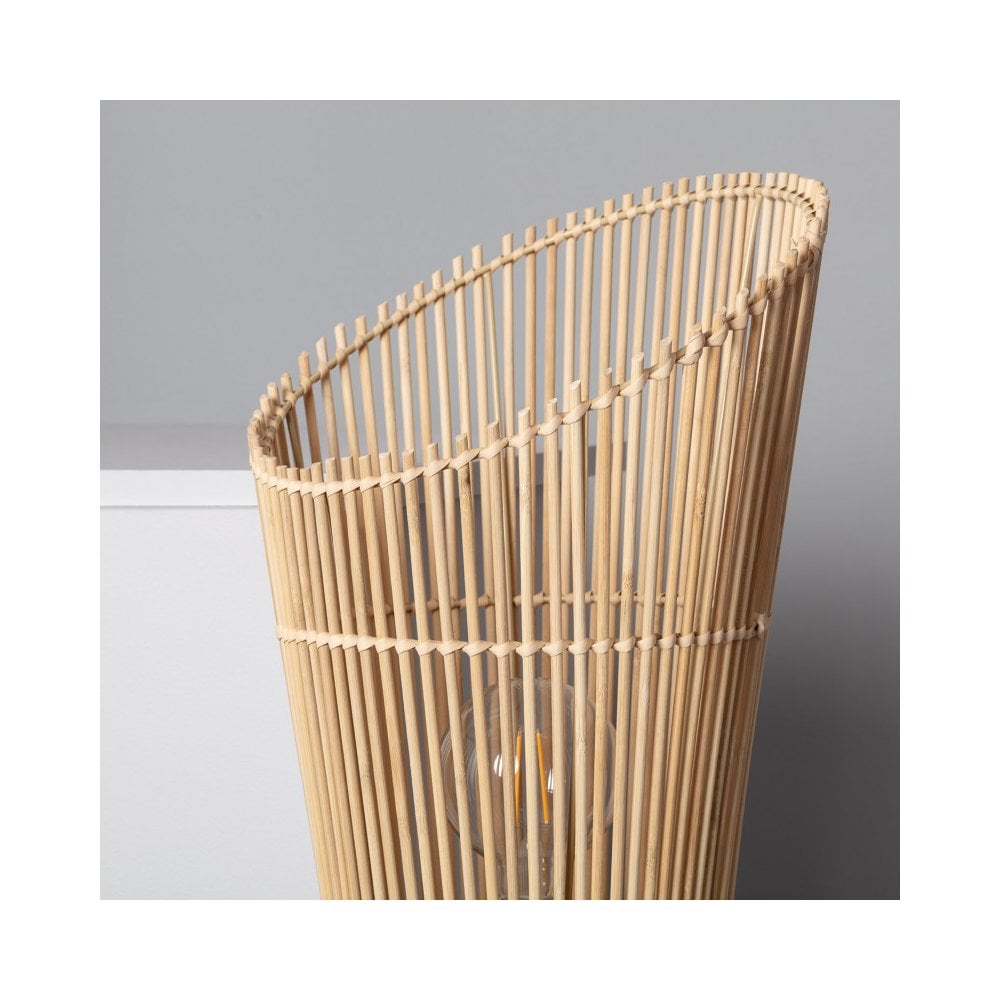 Rattan Floor Lamp | Bamboo Floor Lamp | Cane Floor Lamp - Ujjala