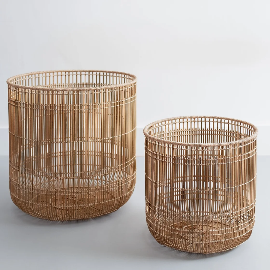 Rattan Laundry Basket | wicker basket with lid | Bamboo toy Storage basket - Hem - Akway Uncategorized (Image 2)