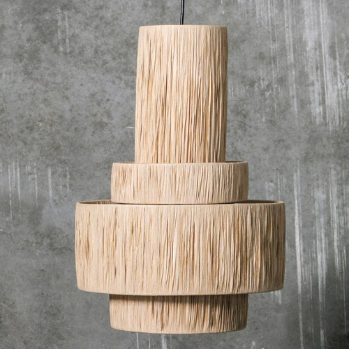 Bamboo Chandelier for Staircase | Cane Hanging Light - Akarsh