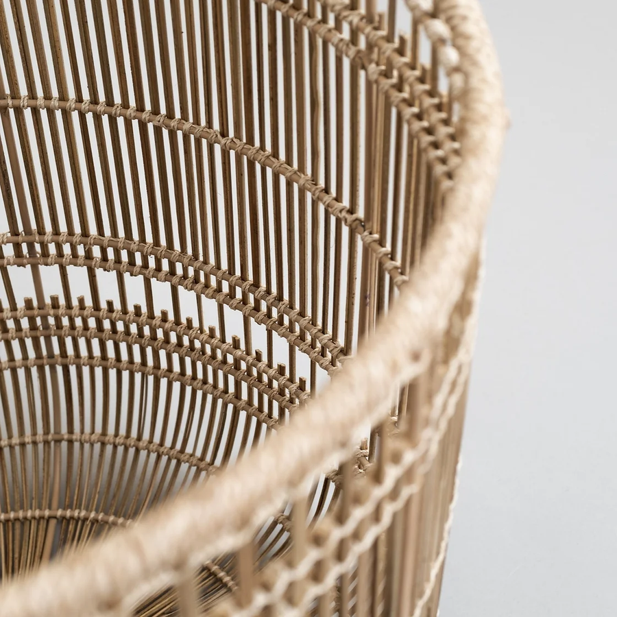 Rattan Laundry Basket | wicker basket with lid | Bamboo toy Storage basket - Hem - Akway Uncategorized (Image 3)