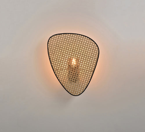 Bamboo Wall Lamp for Bathroom | Wicker Wall Sconce - Jash