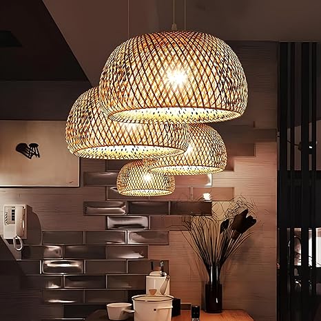 Bamboo Hanging lamp for Living Room | Rattan Hanging lamp | DOME by Akway - Lighting > Pendant Lights