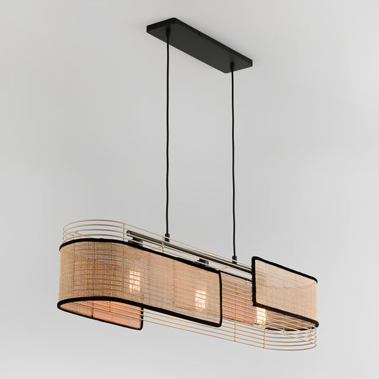 Rattan Hanging lamp for Living Room | Cane Pendant light | Wicker ceiling light -  Loral