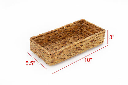 AKWAY Handmade Wicker Organizer Tray for kitchen and dining table | Seagrass Tray for kitchen and dining table (10 L x 5.5 W 
