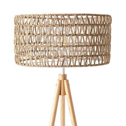 Rattan Floor Lamp | Bamboo Floor Lamp | Cane Floor Lamp - Lavya