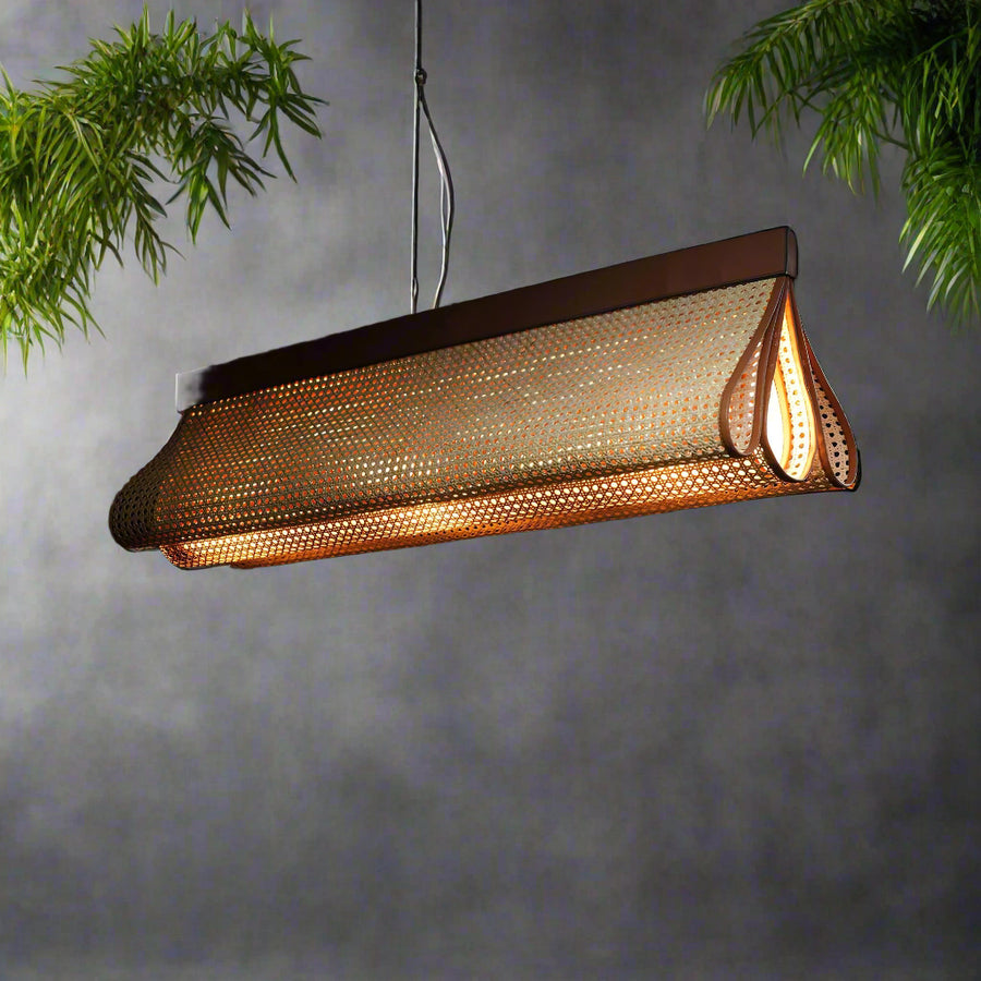 Rattan Pendant Light for Living Room - Devin by Akway