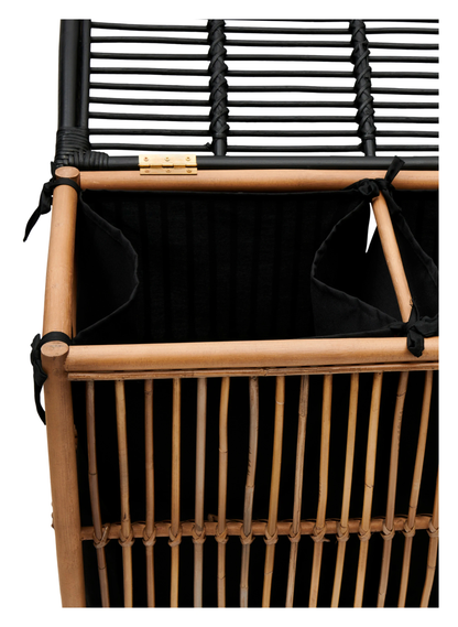 Rattan Laundry Basket | wicker basket with lid | Bamboo toy Storage basket - Bhuv - Akway