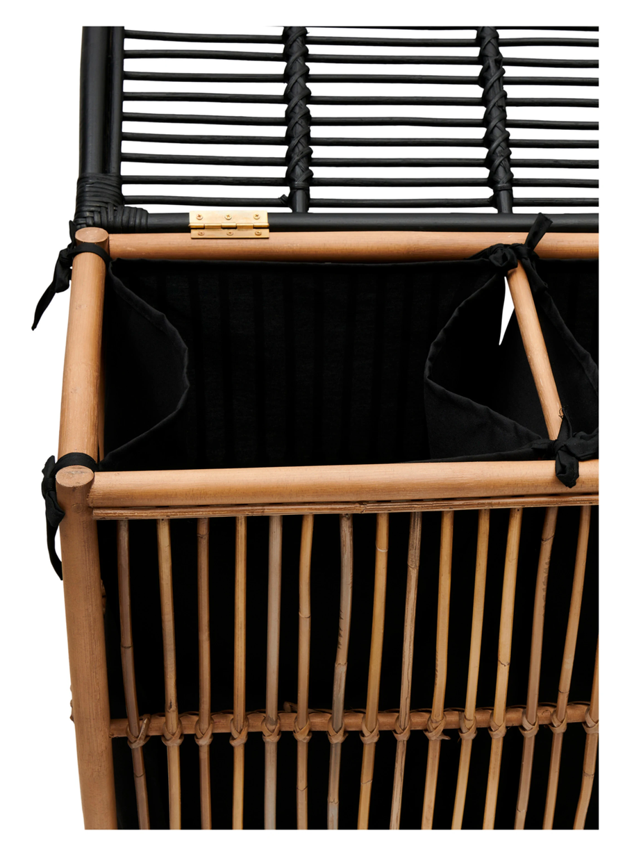 Rattan Laundry Basket | wicker basket with lid | Bamboo toy Storage basket - Bhuv - Akway Uncategorized (Image 2)