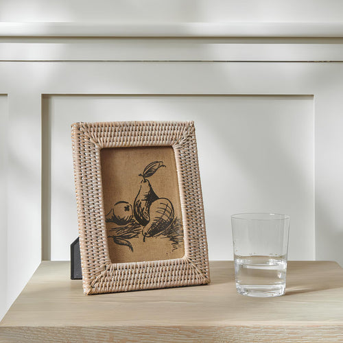 Rattan Photo Frame 4x6 Inch for Home - Kaia