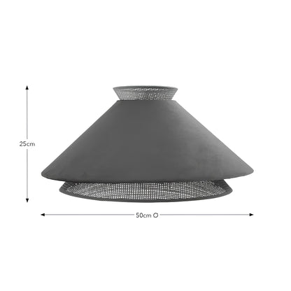 Rattan Hanging lamp for Living Room | Cane Pendant light | Wicker ceiling light - Sipla