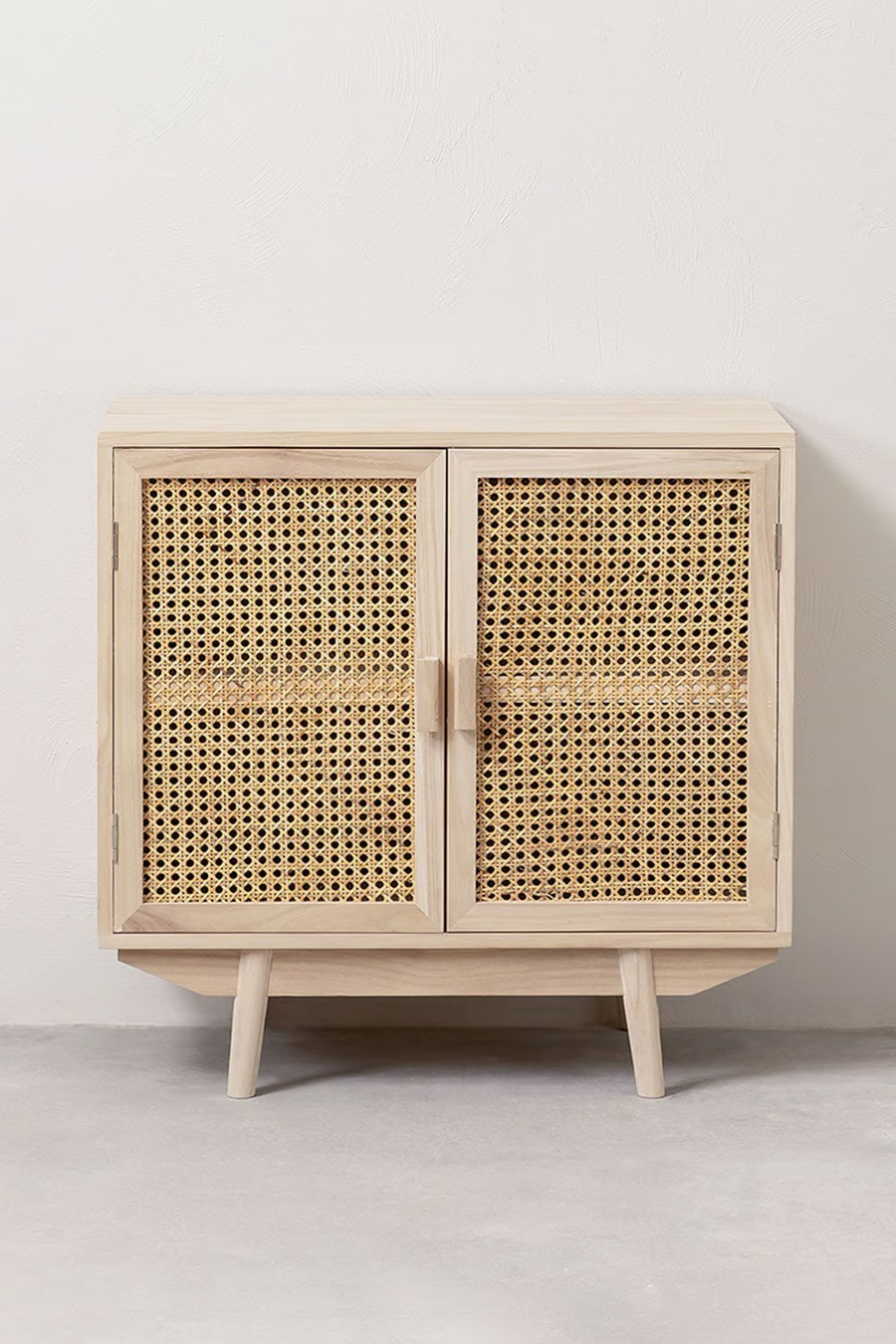Rattan & Wooden Sideboard with Drawers | Wooden Cabinet -Aashita - Akway Furniture > Sideboards (Image 4)