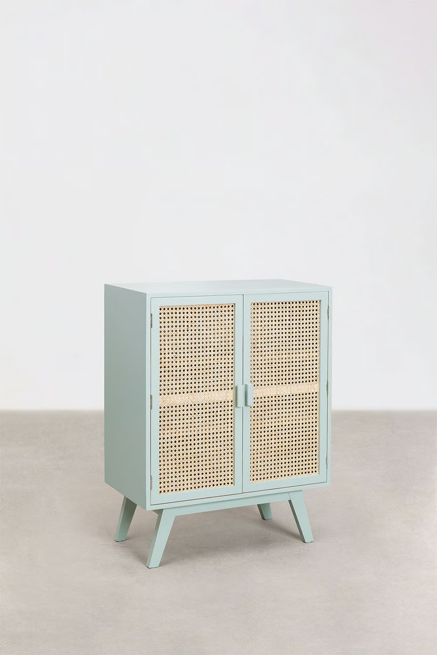 Rattan & Wooden Sideboard with Drawers | Wooden Cabinet -Aarna - Akway Furniture > Sideboards (Image 3)