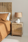 Mango Wood Nightstand Table | Wooden Bedside Table - Belle