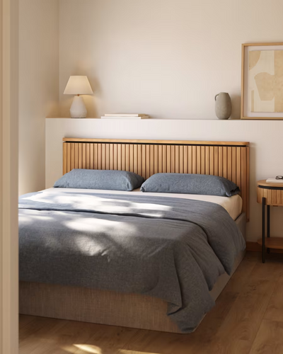 Mango Wood Headboard For Bed | Solid Wood Headboard For Bed - Jewel - Image 1