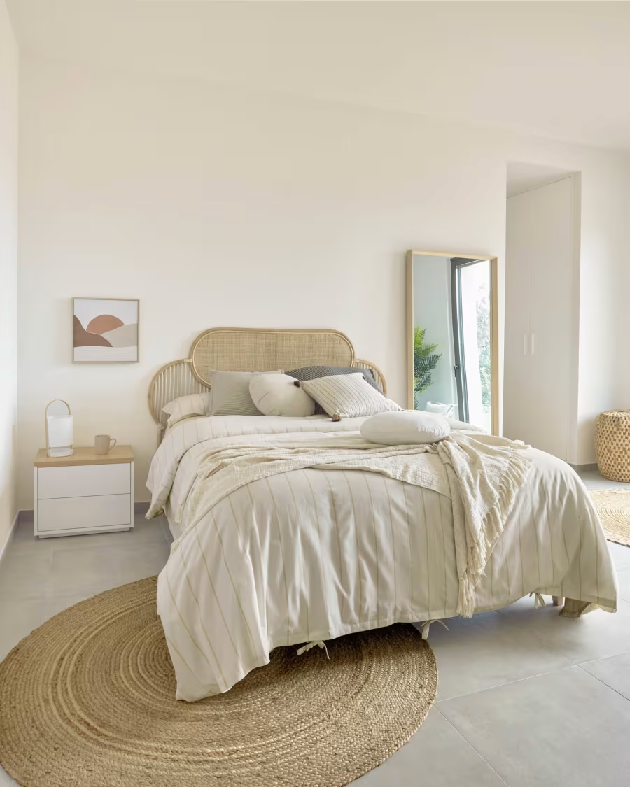 Rattan Headboard For Bed | Cane Headboard | Wicker Heardboard - Nadia