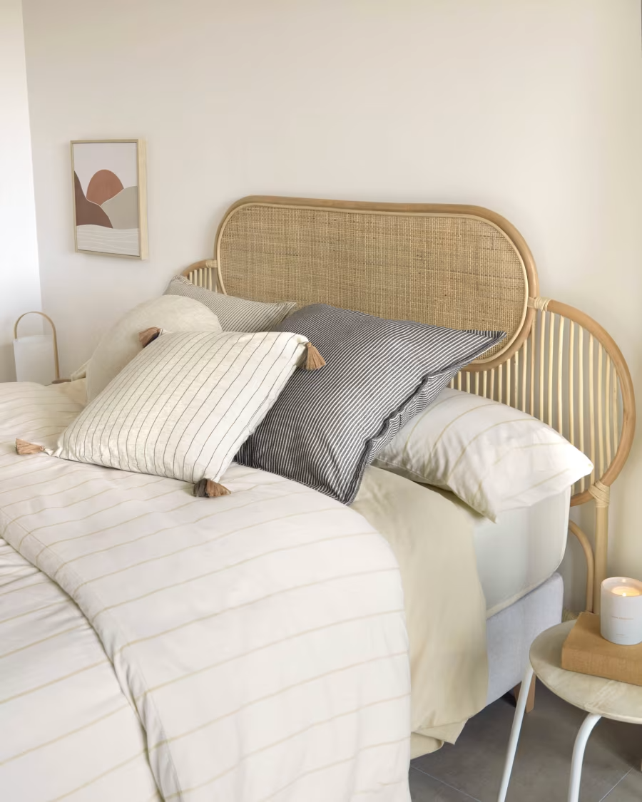 Rattan Headboard For Bed | Cane Headboard | Wicker Heardboard - Nadia