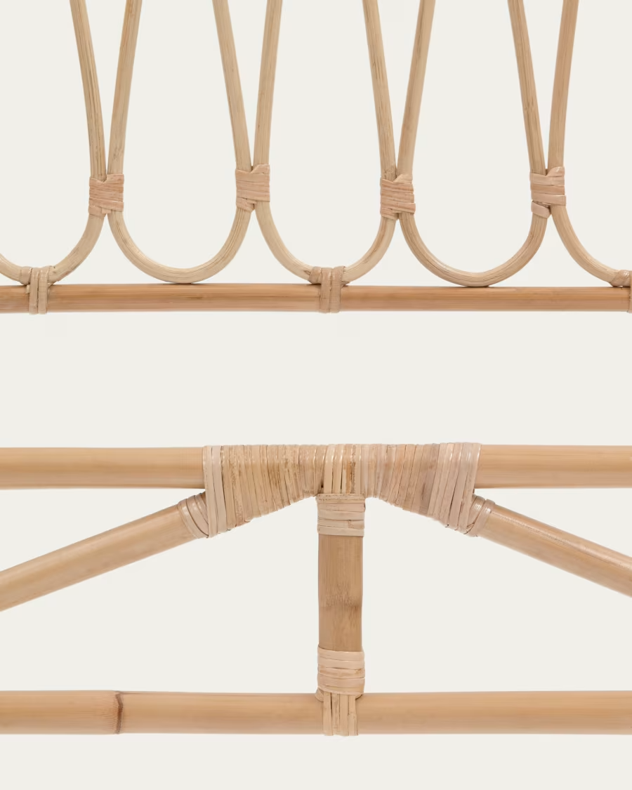 Rattan Headboard For Kids Bed | Wicker Headboard For Kids Beds - Alexa - Image 3