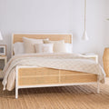Rattan Cane Bed for Bedroom - Khushi