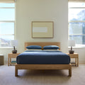Solid Wood Rattan Cane Bed for Bedroom - Aarya
