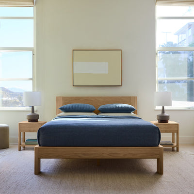 Solid Wood Rattan Bed For Bedroom | Cane Bed For Home -Aarya - Akway Bedroom > Beds & Bed Frames (Image 1)