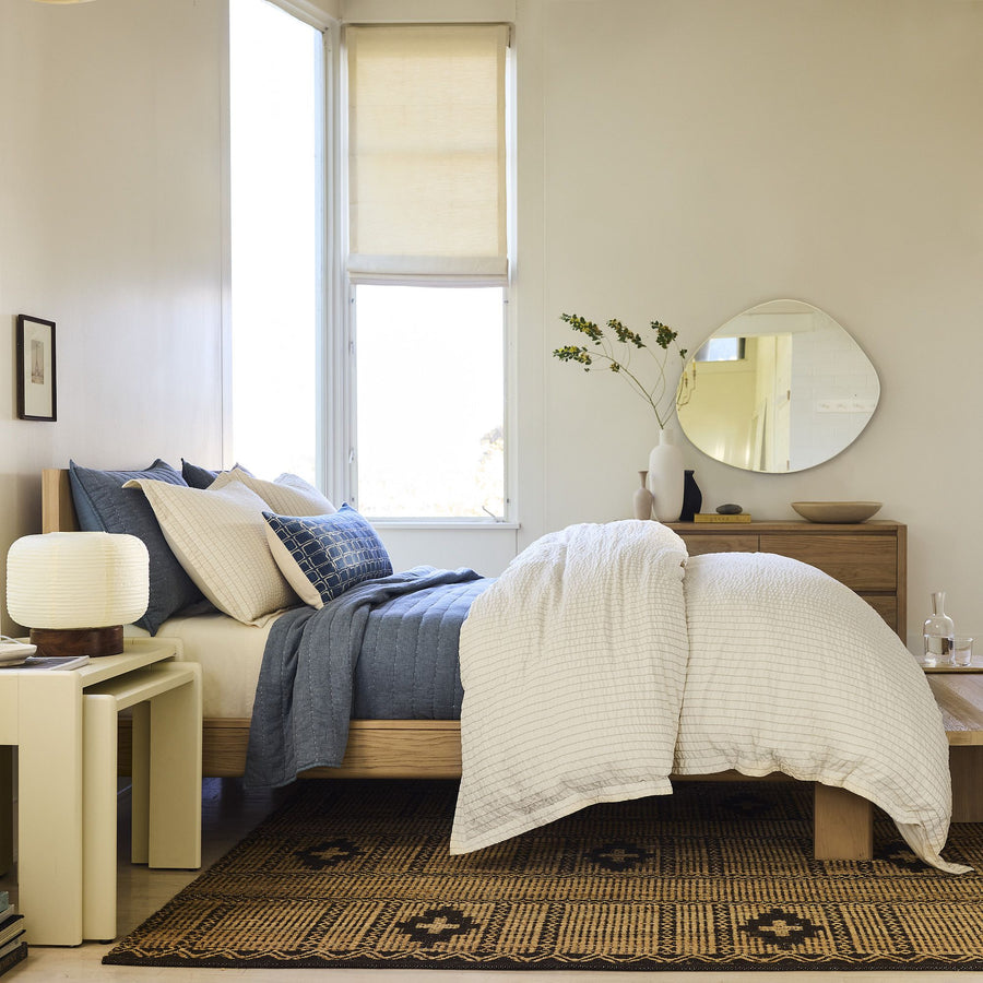 Solid Wood Rattan Bed For Bedroom | Cane Bed For Home -Aarya - Akway Bedroom > Beds & Bed Frames (Image 3)