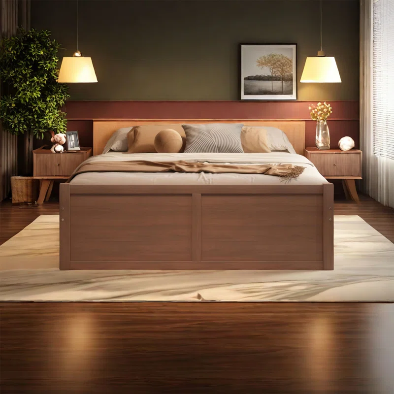 Solid Wood Rattan Bed For Bedroom | Cane Bed For Home -Divya - Akway Bedroom > Beds & Bed Frames (Image 4)