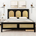 Rattan Bed King Size for Bedroom - Nirav