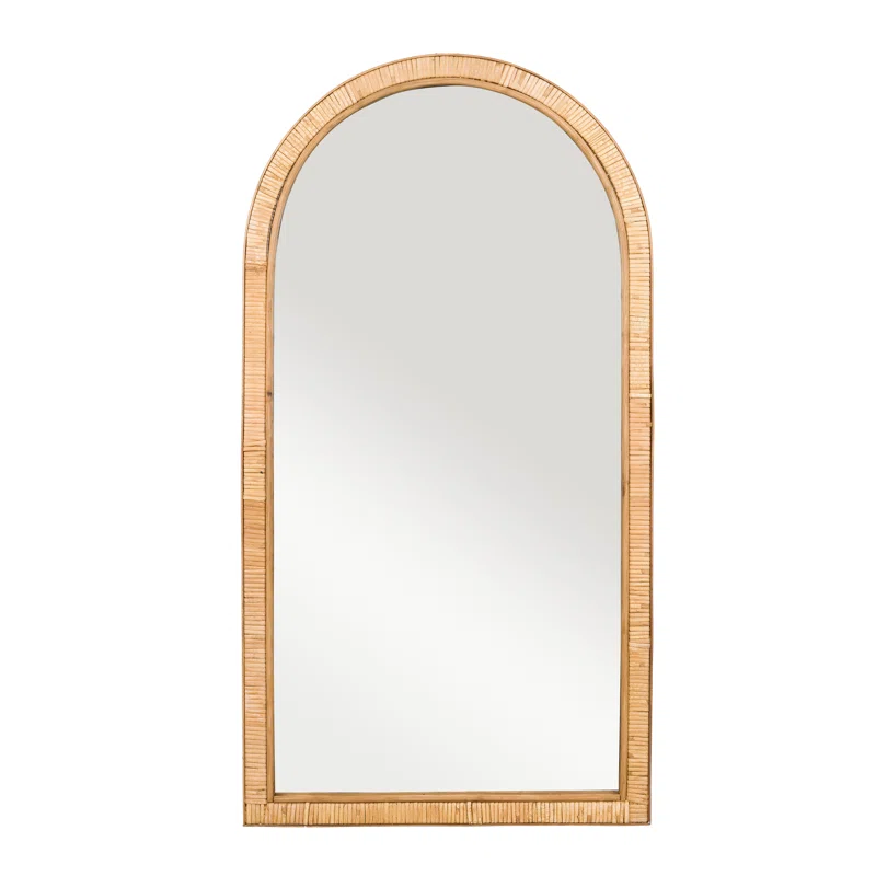 Bamboo Wall Mirror for living room | Cane Wall Mirror | Rattan Mirror -Sadika