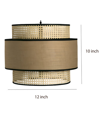 Bamboo Hanging lamp for Living Room | Rattan Pendant light | Cane ceiling light - Adhrit