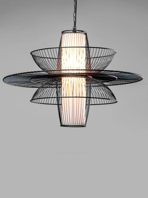 Bamboo Hanging Light for Dining Room | Cane Pendant Lamp - Aditi