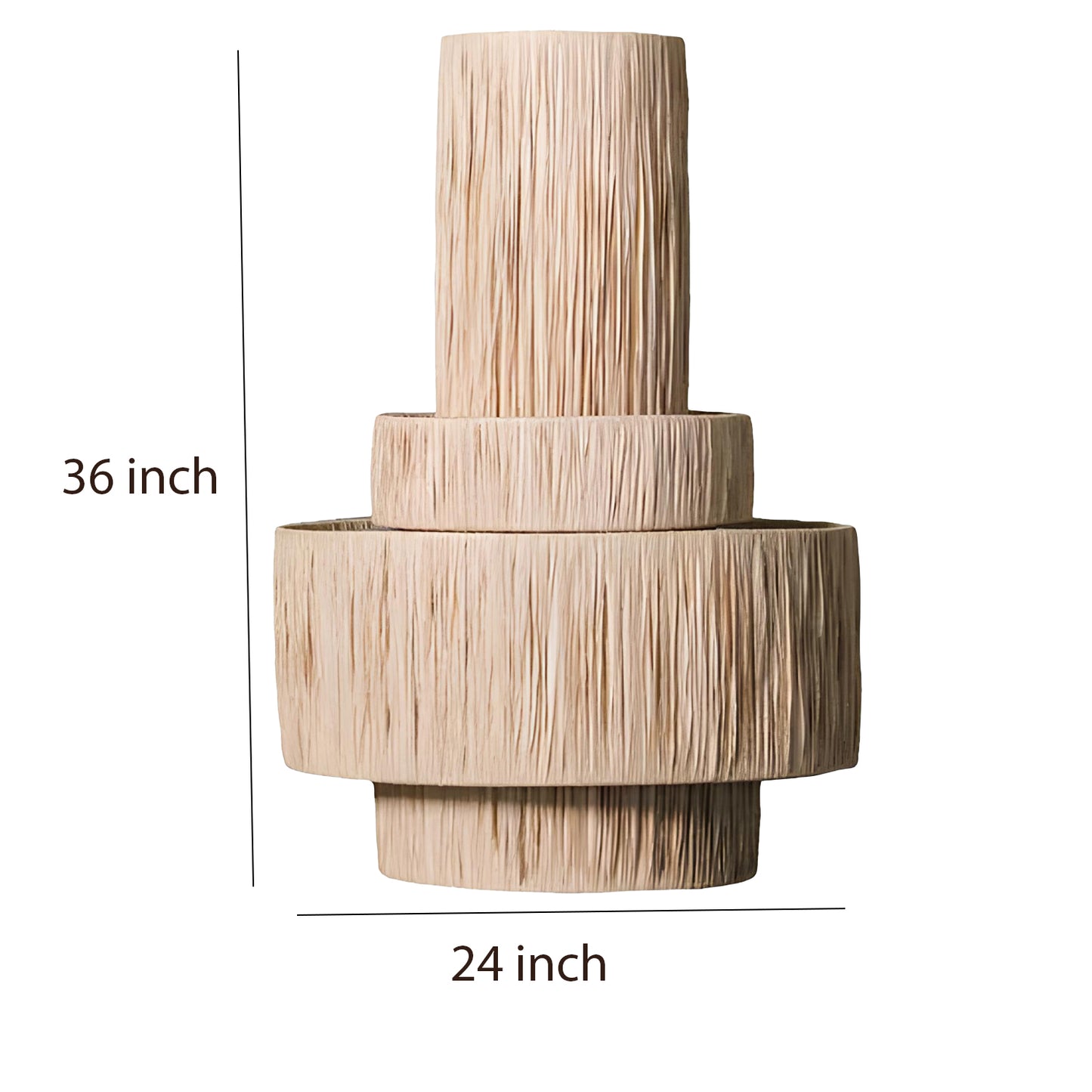 Bamboo Hanging lamp for Living Room | Rattan Pendant light | Cane ceiling light - Akarsh