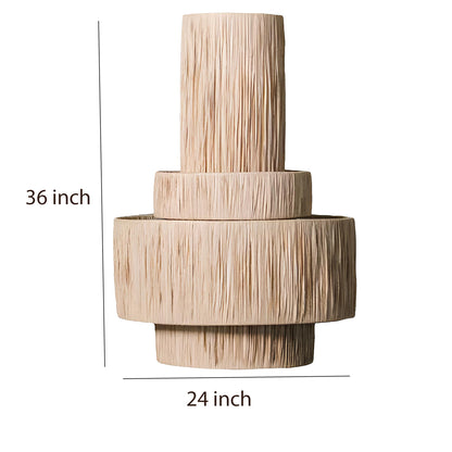 Bamboo Hanging lamp for Living Room | Rattan Pendant light | Cane ceiling light - Akarsh