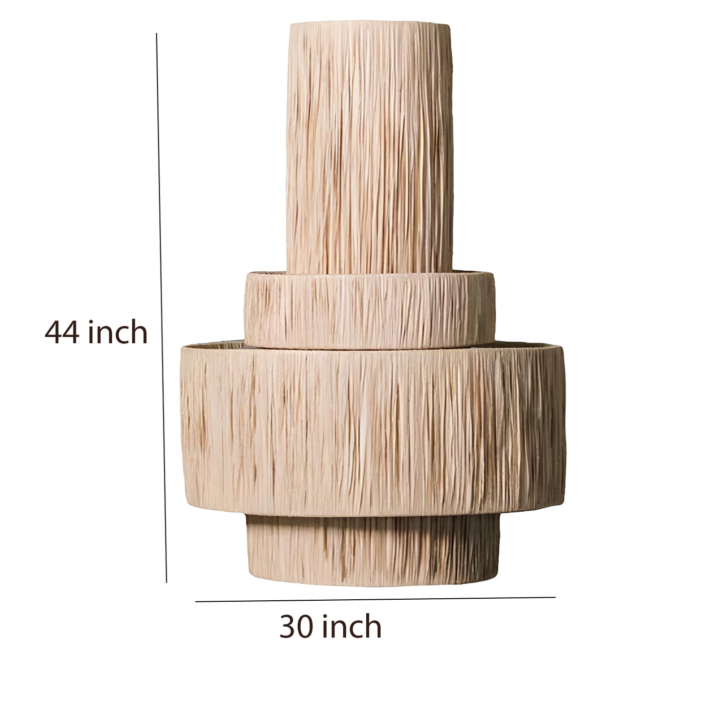 Bamboo Hanging lamp for Living Room | Rattan Pendant light | Cane ceiling light - Akarsh