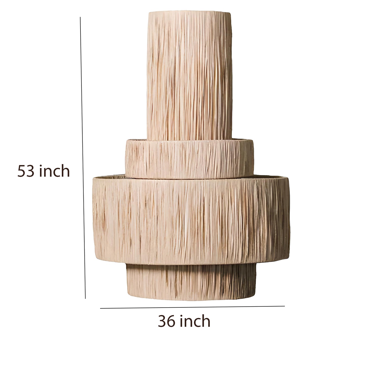 Bamboo Hanging lamp for Living Room | Rattan Pendant light | Cane ceiling light - Akarsh