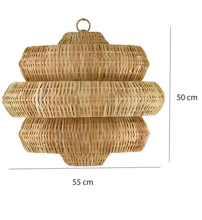 Bamboo Hanging lamp for Living Room | Rattan Pendant light | Cane ceiling light - Alex