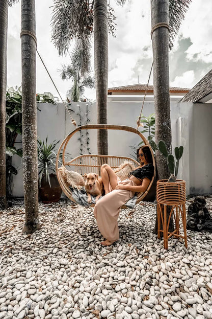 Bamboo Swing Chairs for Outdoor | Cane swing chairs - Ananya - Akway