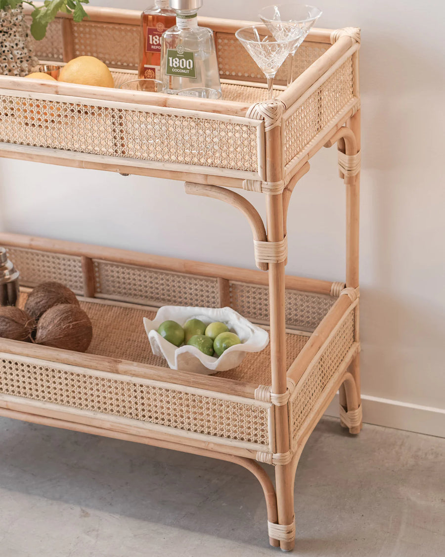 Rattan Bedside Table | Cane Side table | Bamboo table - Asmee - Akway Uncategorized (Image 4)