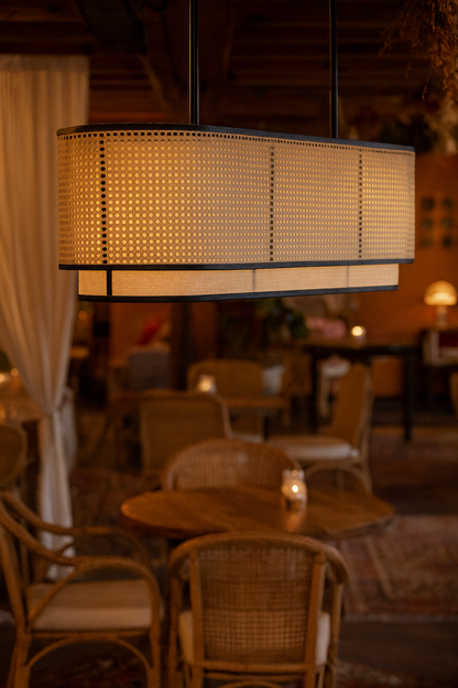 Rattan Hanging Lamp | Bamboo Hanging Lamp | Cane Hanging Lamp - JEMMA - Image 4