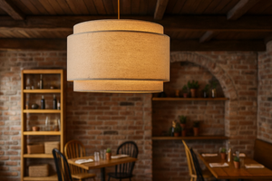 Japandi Hanging Light for Living Room | Modern Pendant Lamp - Anay