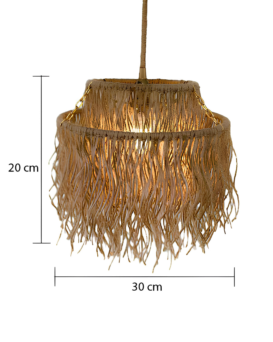 Jute Ceiling Light for Living Room 14 Inch - Dasya by Akway