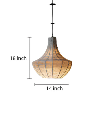 Rattan Hanging lamp for Living Room | Cane Pendant light | Wicker ceiling light - Devil - Akway Uncategorized (Image 3)