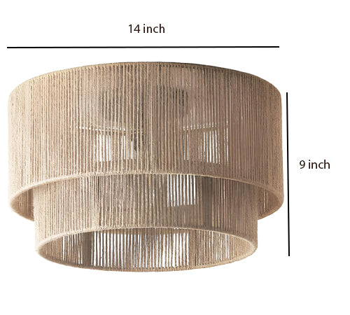 Bamboo Hanging lamp for Living Room | Rattan Pendant light | Cane ceiling light - Divit