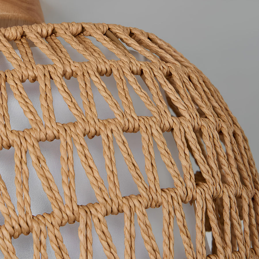Ceiling Flush Mount Lamp for Living Room | Jute Pendant light | Jute ceiling light - Terado - Akway Uncategorized (Image 4)