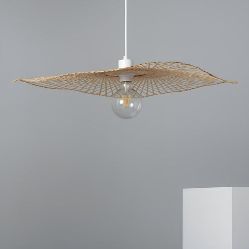 Wicker Hanging Light for Living Room | Rattan Pendant Lamp - Cetabel