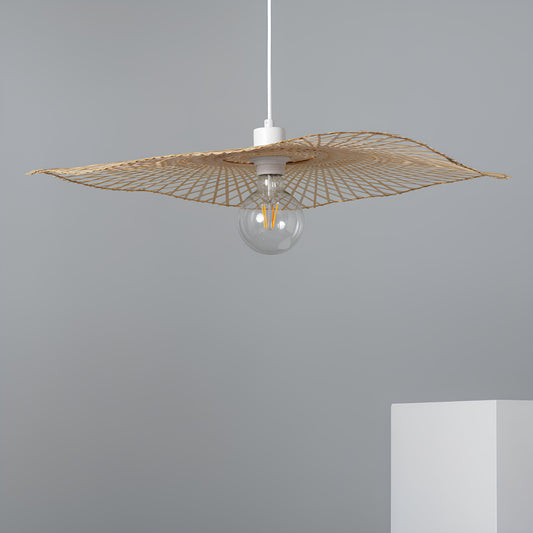 Rattan Hanging lamp for Living Room | Cane Pendant light | Wicker ceiling light - Cetabel