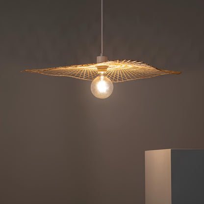 Rattan Hanging lamp for Living Room | Cane Pendant light | Wicker ceiling light - Cetabel