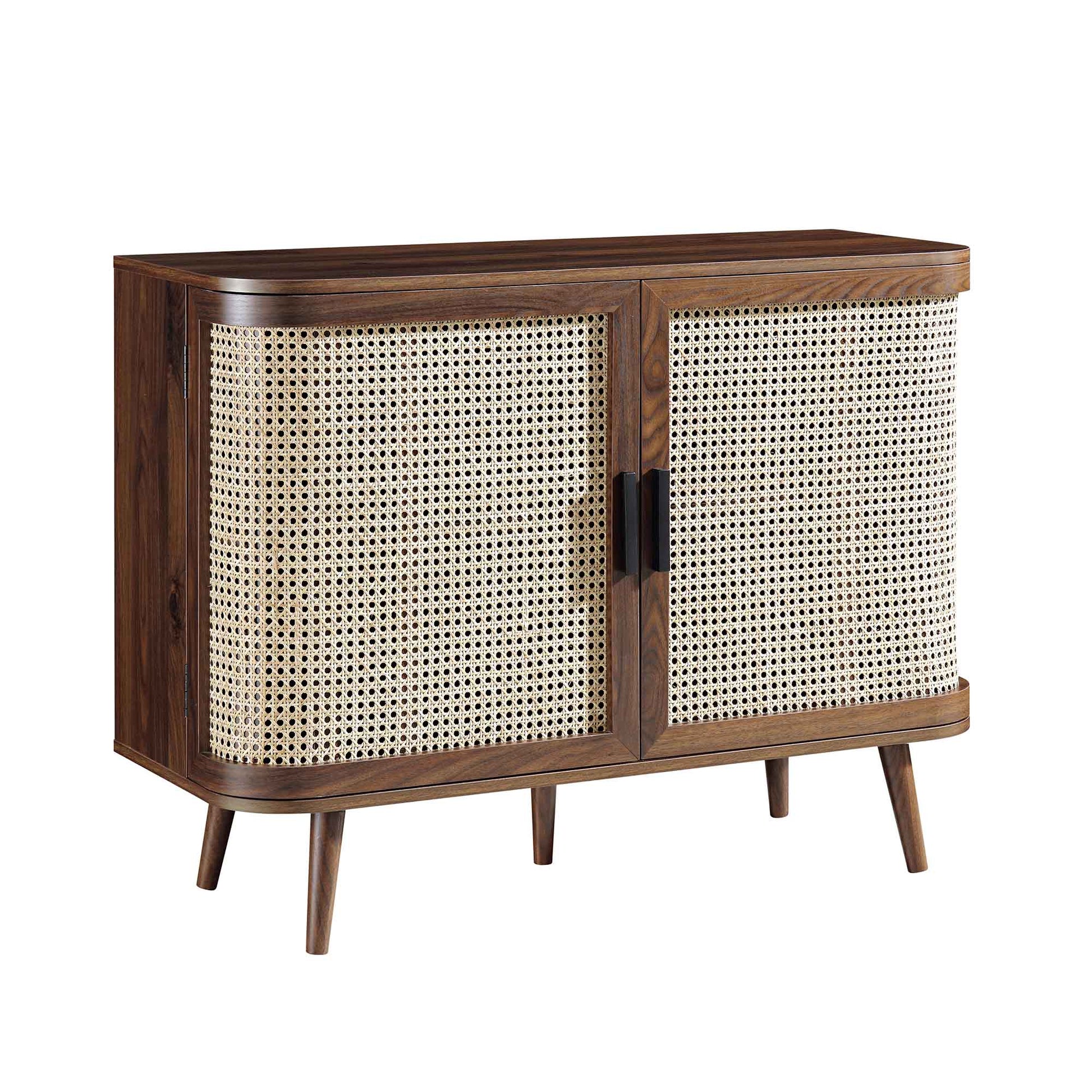 Mango Wooden Sideboard | Modern Rattan Sideboard - Rithala - Akway Uncategorized (Image 4)