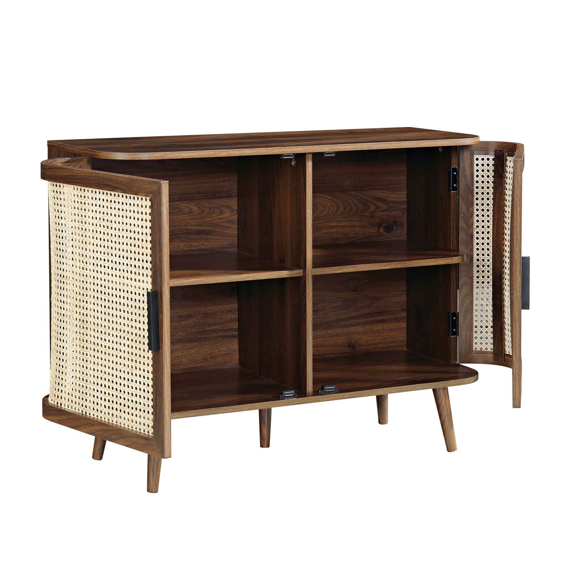 Mango Wooden Sideboard | Modern Rattan Sideboard - Rithala - Akway Uncategorized (Image 6)